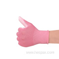 Hespax Factory Pink PU Palm Coated Work Gloves